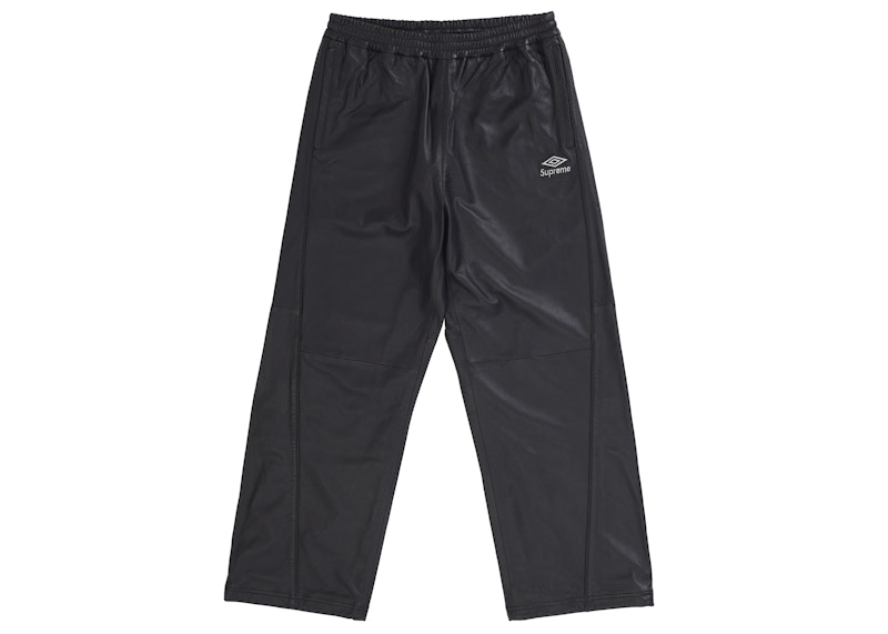 Supreme Umbro Leather Track Pant Black