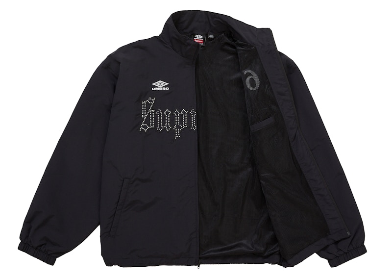 Order Supreme Umbro Rhinestone Track Jacket Black