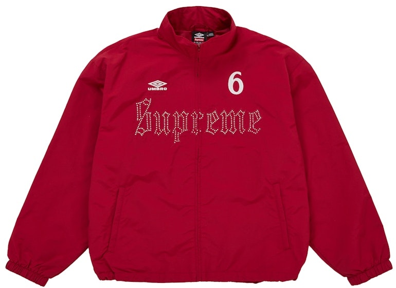 supreme-umbro-rhinestone-track-jacket-red