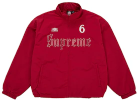 Supreme Umbro Rhinestone Track Jacket Red Supreme Umbro Rhinestone Track Jacket Red