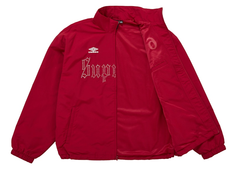 Order Supreme Umbro Rhinestone Track Jacket Red