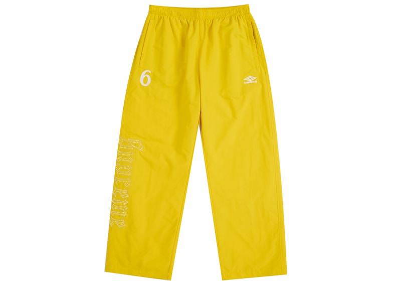 Buy Supreme Umbro Rhinestone Track Pant Yellow