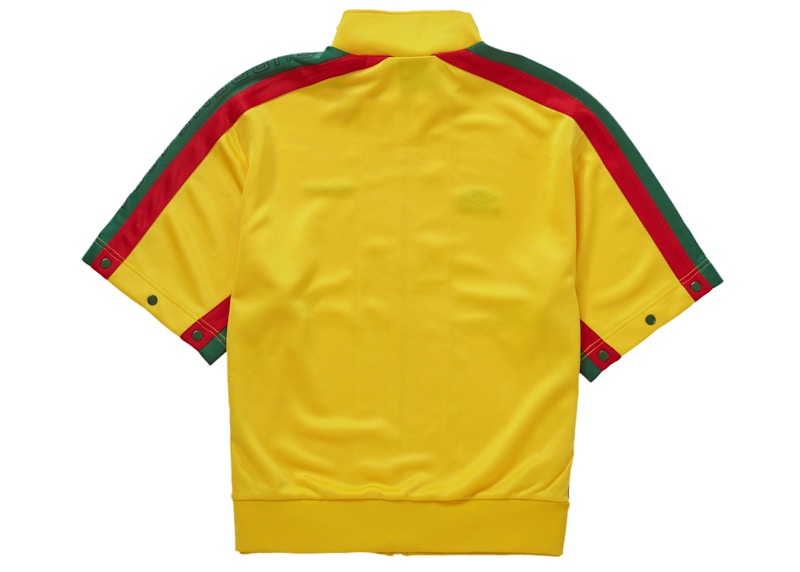 Shop Supreme Umbro Snap Sleeve Jacket Yellow