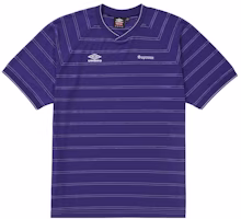 Supreme Umbro Stripe Soccer Jersey Purple Supreme Umbro Stripe Soccer Jersey Purple