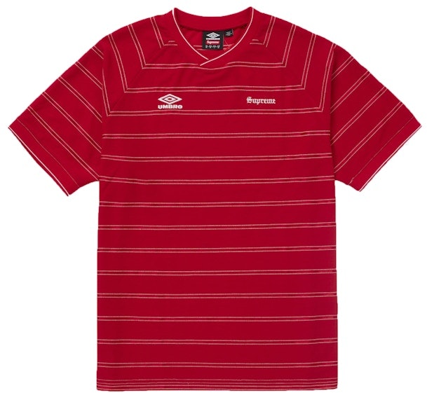 supreme-umbro-stripe-soccer-jersey-red