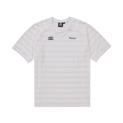 Supreme Umbro Stripe Soccer Jersey White
