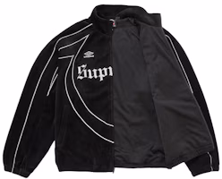 Order Supreme Umbro 天鵝絨運動夾克 黑色