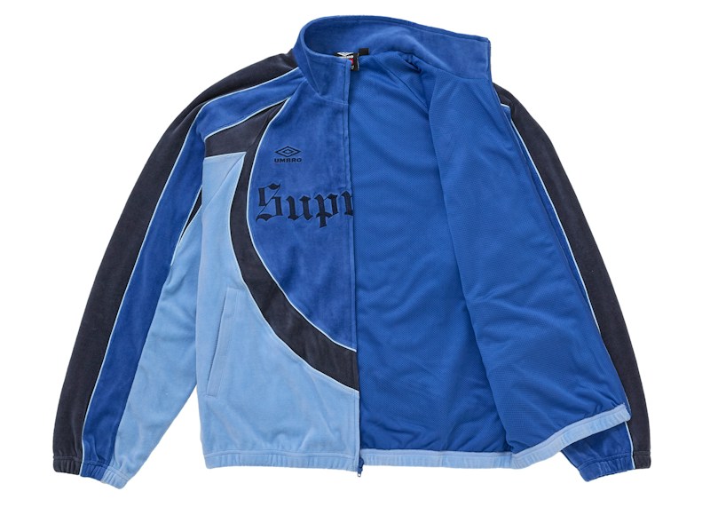Order Supreme Umbro 天鹅绒蓝色运动夹克