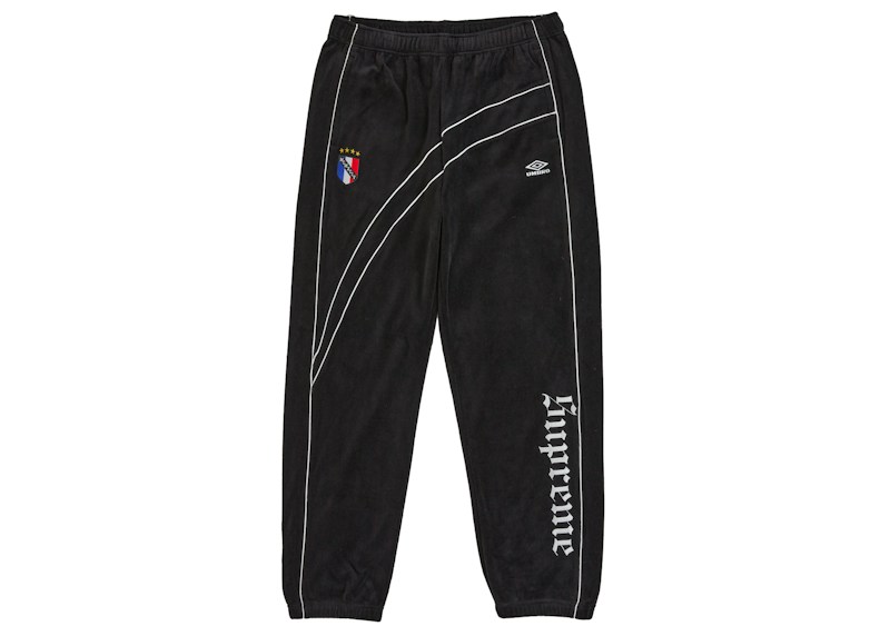 Supreme Umbro Velour Track Pant Black