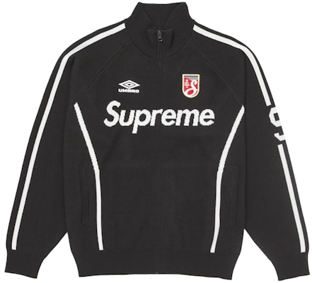 Supreme Umbro Zip Up Sweater Black Buy Supreme Umbro Zip Up Sweater Black