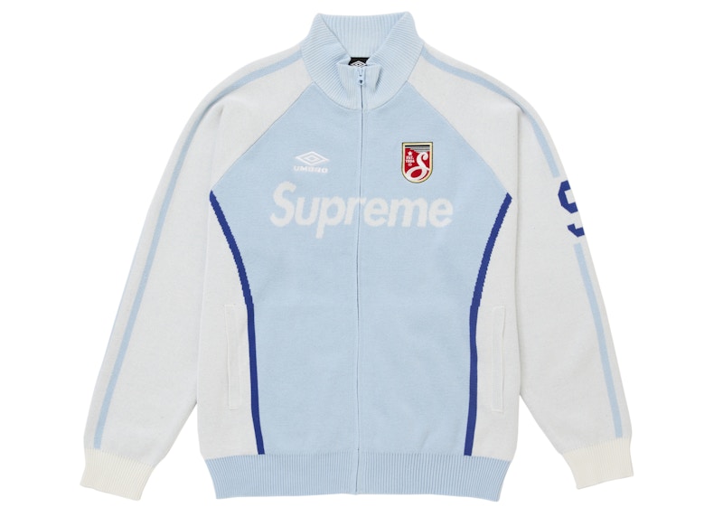 Supreme Umbro Zip Up Sweater Light Blue