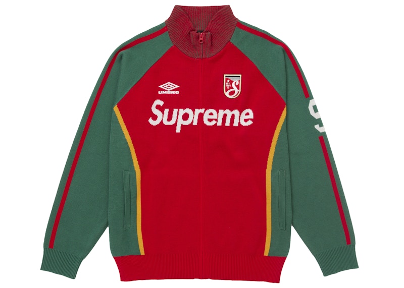 Supreme Umbro Zip Up Sweater Red