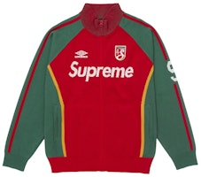 Supreme Umbro Zip Up Sweater Red Supreme Umbro Zip Up Sweater Red