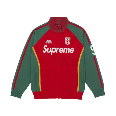 Supreme Umbro Zip Up Sweater Red