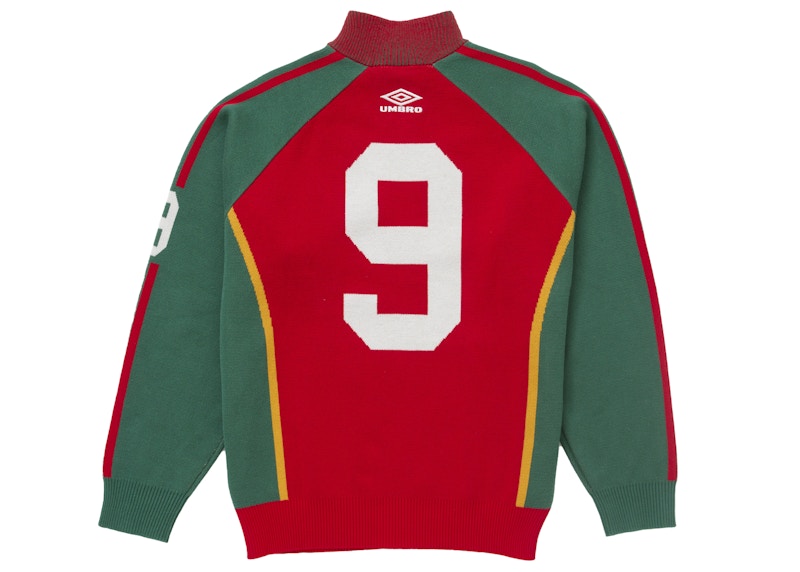 Order シュプリーム アンブロ ジップアップ セーター レッド