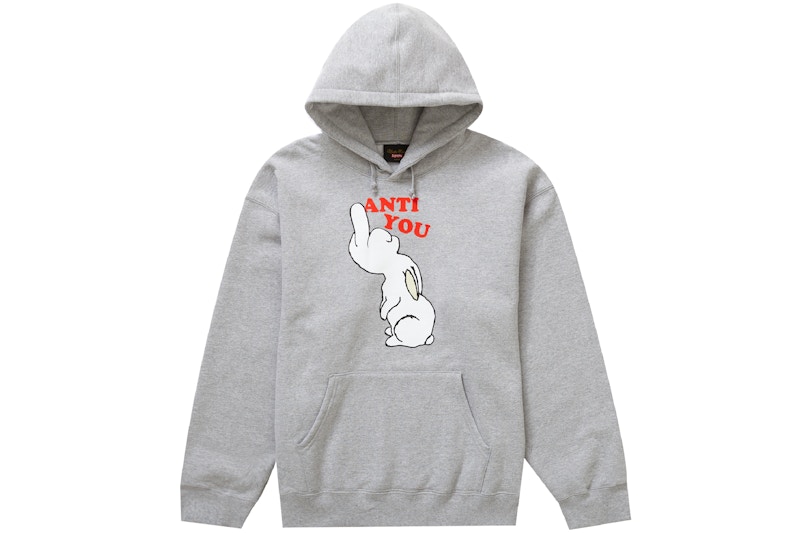 Buy Supreme Dog Eat Dog Hooded Sweatshirt 'Ash Grey' - Novelship