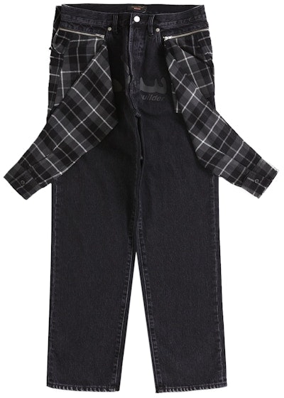 supreme-undercover-layered-jean-black