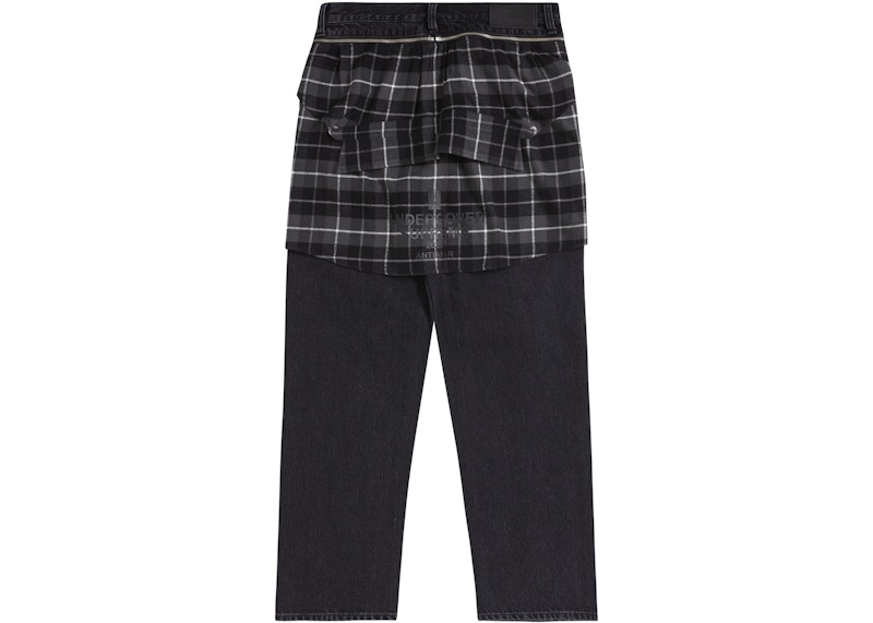 Order Supreme UNDERCOVER 黑色叠搭牛仔裤