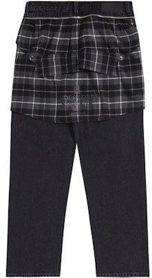 Supreme UNDERCOVER Celana Jeans Layered Hitam Order Supreme UNDERCOVER Celana Jeans Layered Hitam