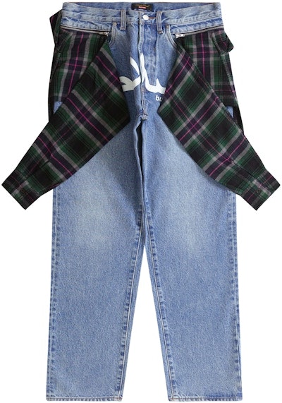 supreme-undercover-layered-jean-washed-indigo