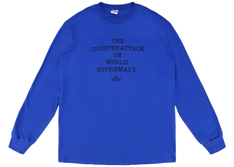 Buy 至高無上UNDERCOVER / Public Enemy反擊長袖T恤皇家蓝