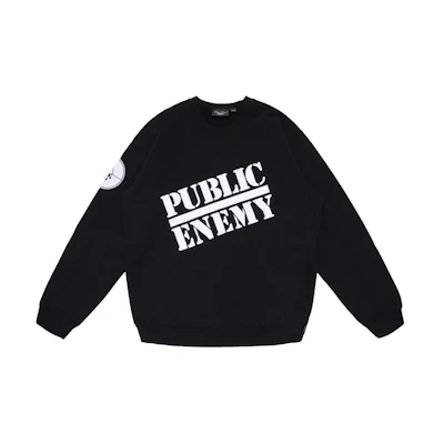 Supreme UNDERCOVER/Public Enemy Crewneck Sweatshirt Black