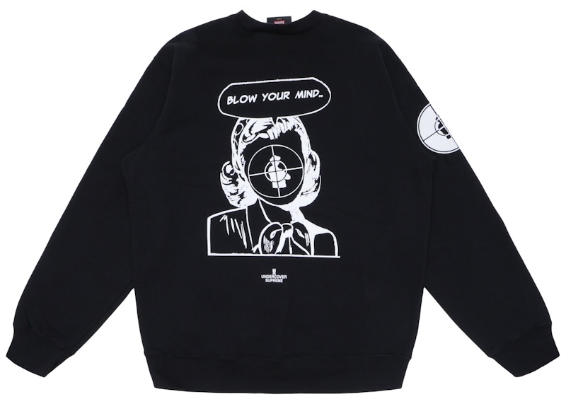 Order Supreme UNDERCOVER/Public Enemy Crewneck Sweatshirt Black