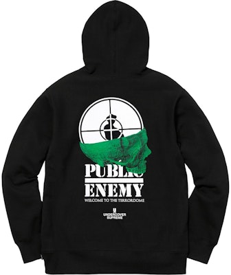 Supreme UNDERCOVER/Public Enemy Terrordome Hooded Sweatshirt Black Order Supreme UNDERCOVER/Public Enemy Terrordome Hooded Sweatshirt Black