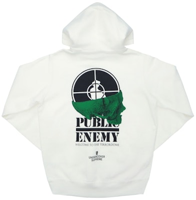 Supreme UNDERCOVER/Public Enemy Terrordome Hooded Sweatshirt White Order Supreme UNDERCOVER/Public Enemy Terrordome Hooded Sweatshirt White