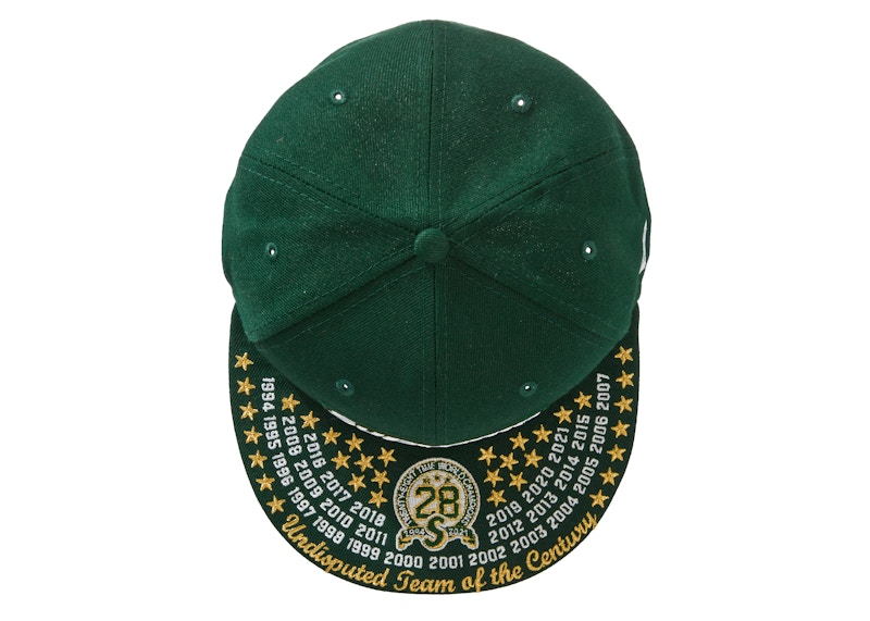 Supreme Undisputed Box Logo New Era Fitted Hat Dark Green 圖 3