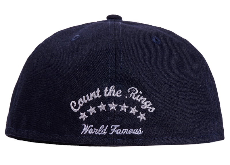 Order 至高無上無可爭議Box Logo New Era合身帽 海軍藍