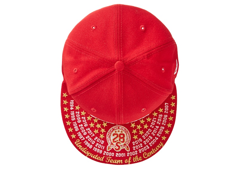 Supreme Undisputed Box Logo New Era Fitted Hat Red 圖 3