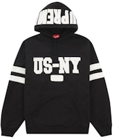 Supreme US-NY Hooded Sweatshirt Black Supreme US-NY Hooded Sweatshirt Black