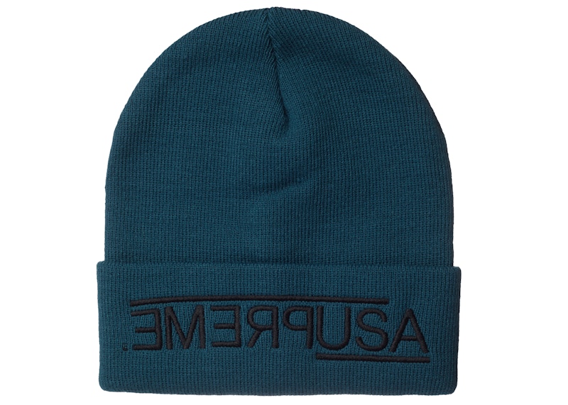 Supreme USA Beanie Work Teal