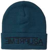 Supreme USA Beanie Work Teal Supreme USA Beanie Work Teal