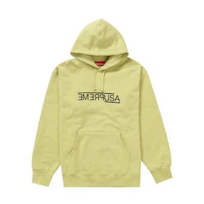 Supreme USA Hooded Sweatshirt Light Sage