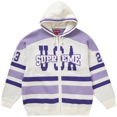 Supreme patchwork 2025 hoodie white