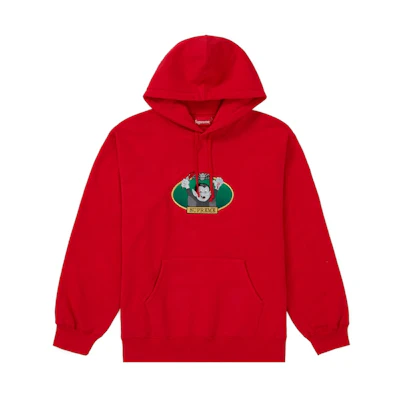 Supreme Vampire Boy Hooded Sweatshirt Red