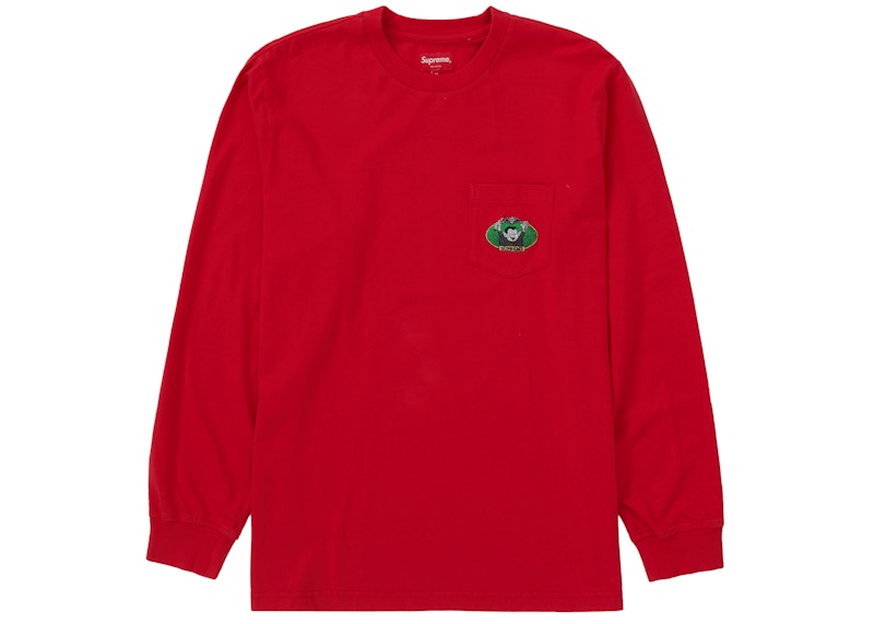 Supreme Vampire Boy L/S Pocket Tee Red