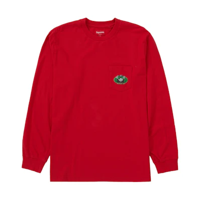Supreme Vampire Boy L/S Pocket Tee Red