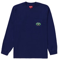Supreme Vampire Boy L/S Pocket Tee Washed Navy