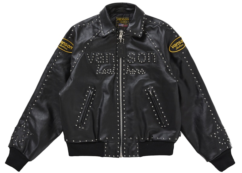 Supreme Vanson Leathers b.b. Simon Jacket Black