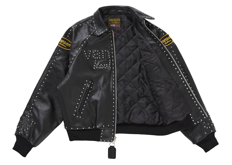 Order Supreme Vanson Leathers b.b. Simon 皮革外套 黑色