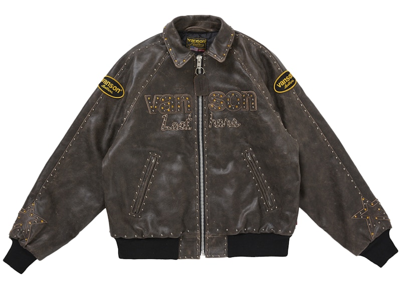 Supreme Vanson Leathers b.b. Simon Jacket Brown