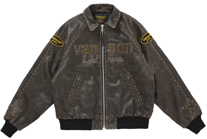supreme-vanson-leathers-b-b-simon-jacket-brown