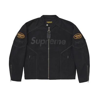 Supreme Vanson Leathers Cordura Cotton Jacket Black