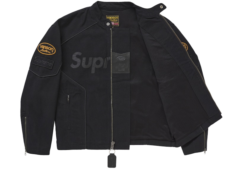 Order Supreme Vanson Leathers Cordura Cotton Jaket Hitam