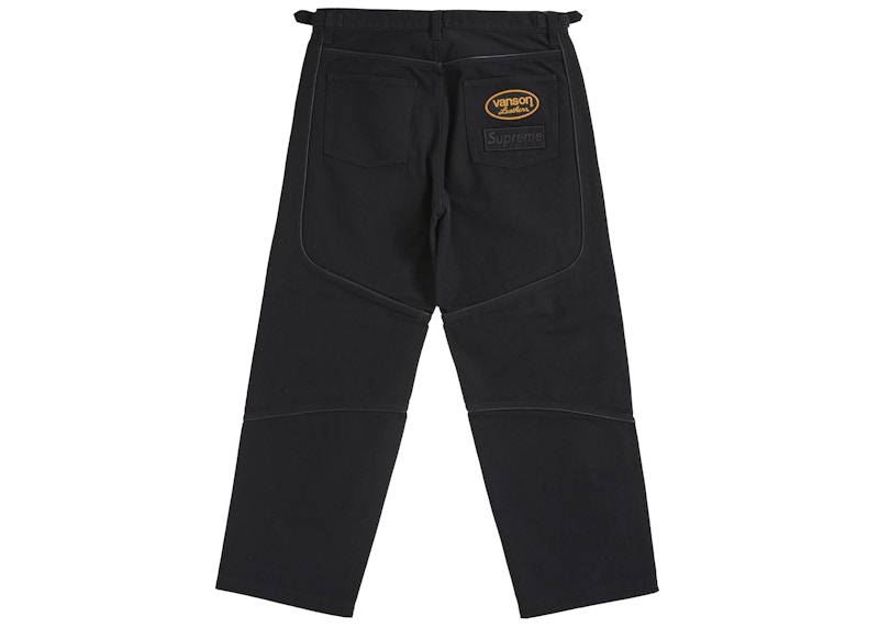 Supreme Vanson Leathers Cordura Cotton Pant Black 圖 2