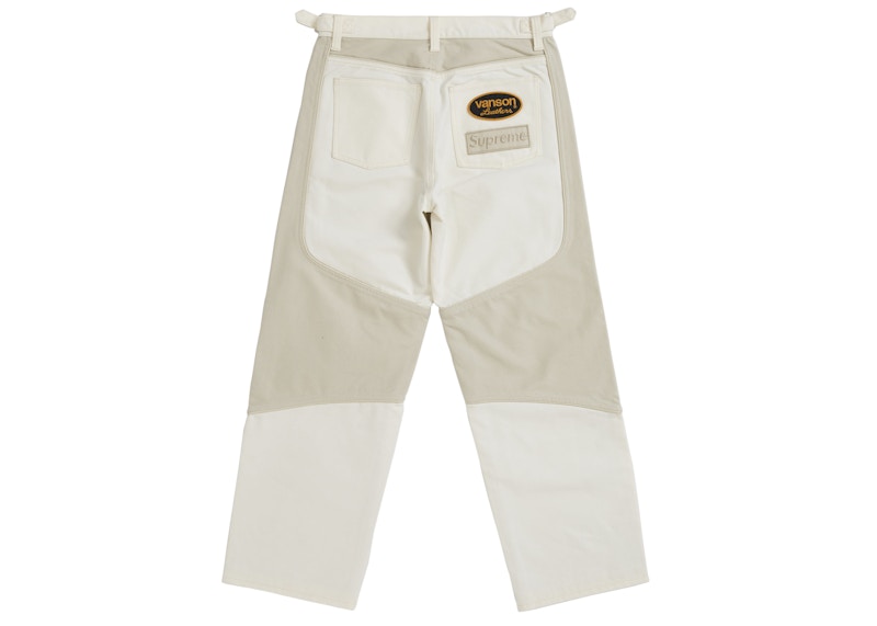Supreme Vanson Leathers Cordura Cotton Pant White 圖 2