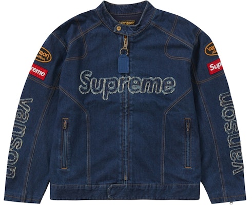 Supreme Vanson Leathers Cordura 丹寧夾克 藍色 Buy Supreme Vanson Leathers Cordura 丹寧夾克 藍色